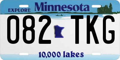 MN license plate 082TKG