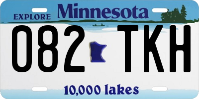 MN license plate 082TKH