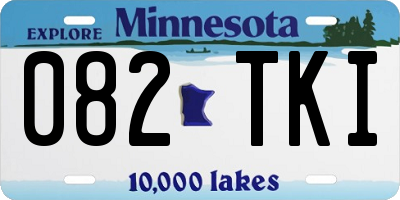 MN license plate 082TKI