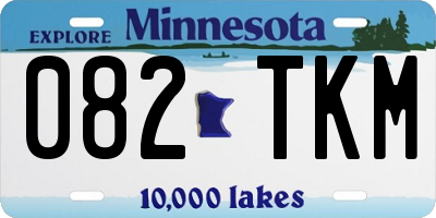 MN license plate 082TKM