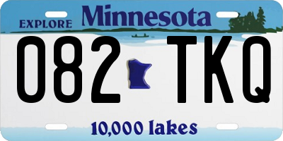 MN license plate 082TKQ