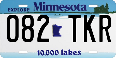 MN license plate 082TKR