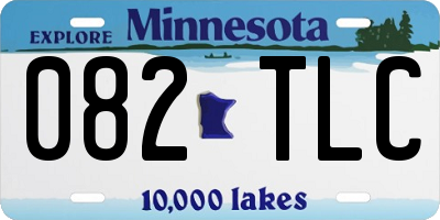 MN license plate 082TLC