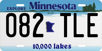 MN license plate 082TLE