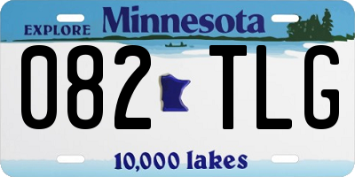 MN license plate 082TLG