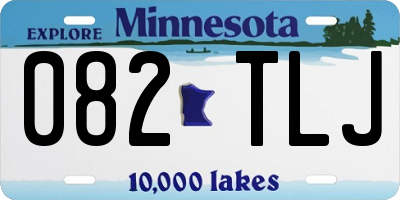 MN license plate 082TLJ