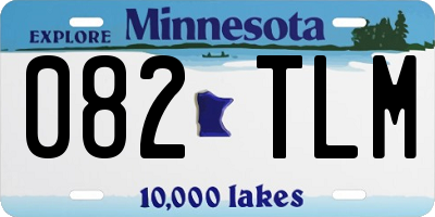 MN license plate 082TLM