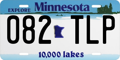 MN license plate 082TLP