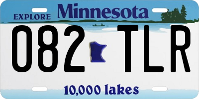 MN license plate 082TLR