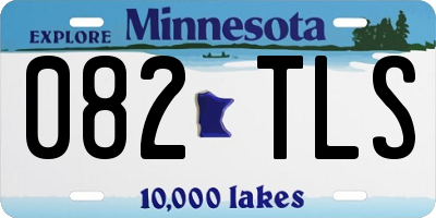 MN license plate 082TLS