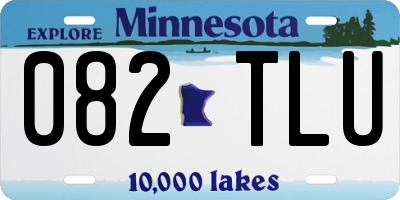 MN license plate 082TLU