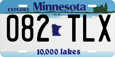 MN license plate 082TLX