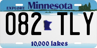 MN license plate 082TLY