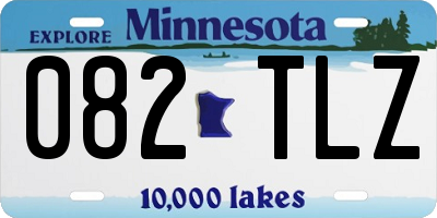 MN license plate 082TLZ