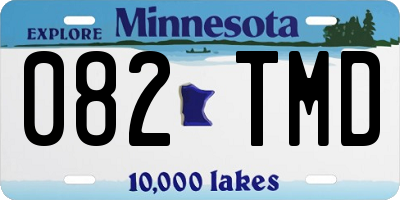 MN license plate 082TMD