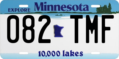 MN license plate 082TMF