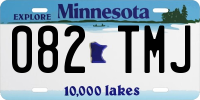 MN license plate 082TMJ