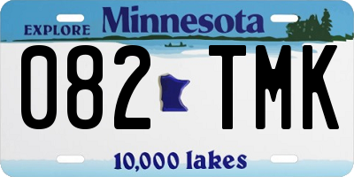 MN license plate 082TMK