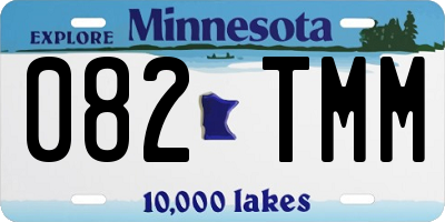 MN license plate 082TMM