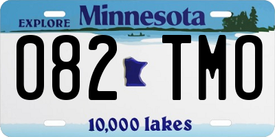 MN license plate 082TMO