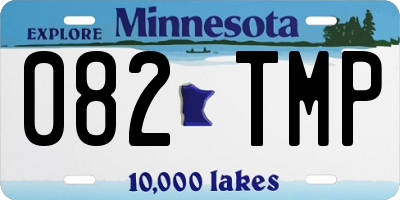 MN license plate 082TMP