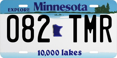MN license plate 082TMR