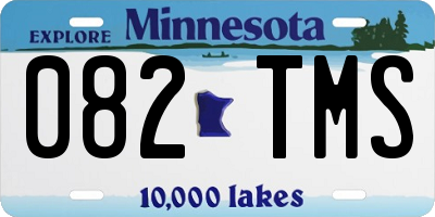 MN license plate 082TMS