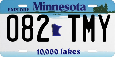 MN license plate 082TMY