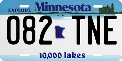 MN license plate 082TNE