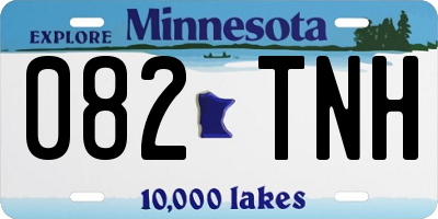 MN license plate 082TNH