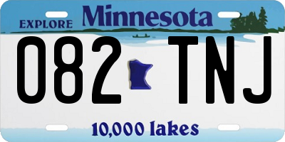 MN license plate 082TNJ