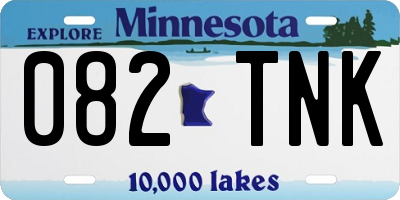 MN license plate 082TNK