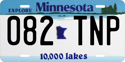 MN license plate 082TNP