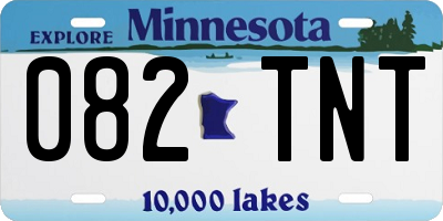 MN license plate 082TNT