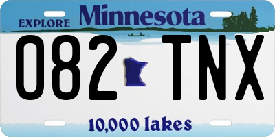 MN license plate 082TNX