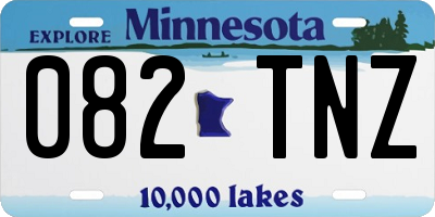 MN license plate 082TNZ