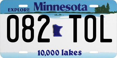 MN license plate 082TOL