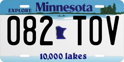 MN license plate 082TOV