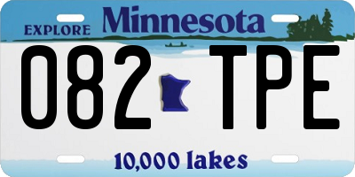 MN license plate 082TPE