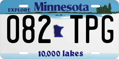 MN license plate 082TPG