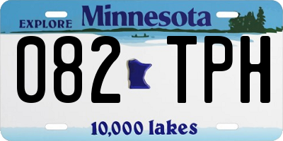 MN license plate 082TPH