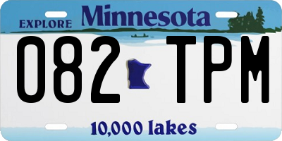 MN license plate 082TPM