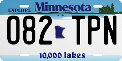 MN license plate 082TPN
