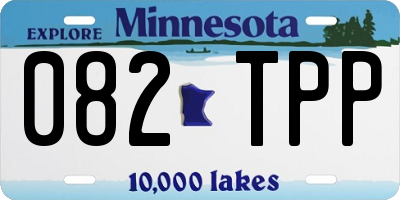 MN license plate 082TPP