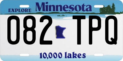 MN license plate 082TPQ
