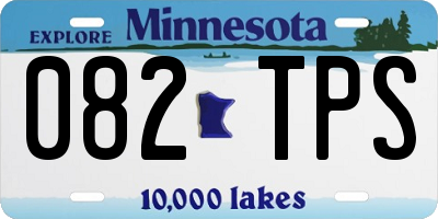 MN license plate 082TPS