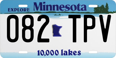 MN license plate 082TPV