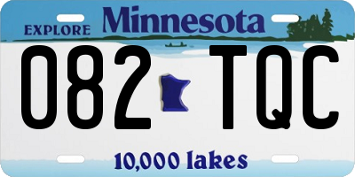 MN license plate 082TQC