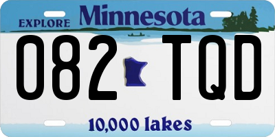 MN license plate 082TQD