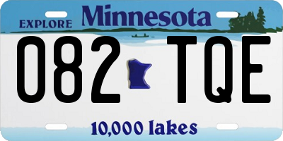 MN license plate 082TQE